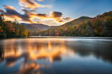 Fototapeta  - Vogel State Park, Georgia, USA in Autumn