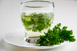 napar, ziołaowa herbata z natki pietruszki, infusion with parsley, herbal tea with parsley 