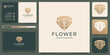© ulhaq_std - flower logo luxury design. concept, salon & spa line art shape logo abstract gold rose.
