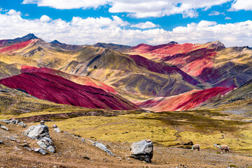 Wall Mural - Palccoyo Rainbow Mountains near Cusco in Peru