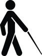 Blind Icon, Blind man walk icon