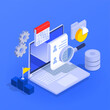 © Macrovector - Business Intelligence Isometric Composition