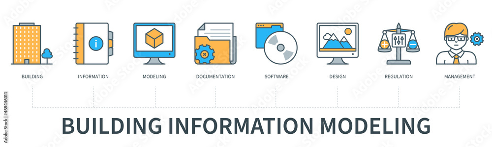 Building information concept infographics Stock Vector | Adobe Stock