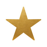 Fototapeta Sypialnia - Gold Star on white background