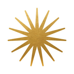 Sticker - Gold Star on white background