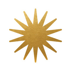 Wall Mural - Gold Star on white background