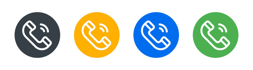 Poster - Phone call icon. Telephone symbol vector illustration