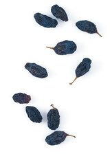 Poster - blue raisins isolated on white background