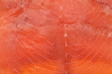 Wall Mural - thin slices of Smoked salmon macro food background