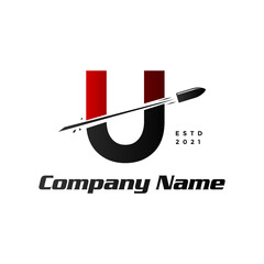 Initial U Bullet logo
