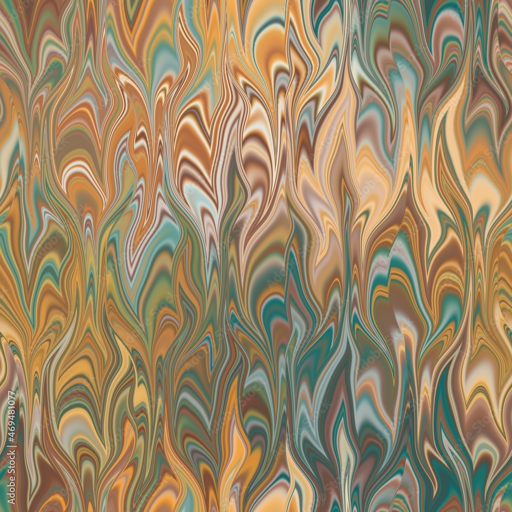 Combed Pattern Seamless combed conch effect Turkish ebru marble surface pattern design ...