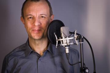 Wall Mural - Voiceover artist voice actor studio