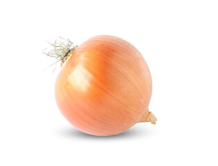 Wall Mural - Fresh bulbs of onion isolated on white background