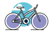 colorful bicycle icon