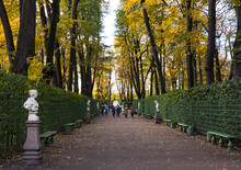 Summer Garden (Letniy Sad) In Autumn, St. Petersburg