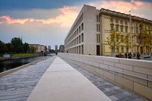 River Promenade And Spree Terraces At The New Berlin Palace (Humboldt Forum), Unter Den Linden, Berlin