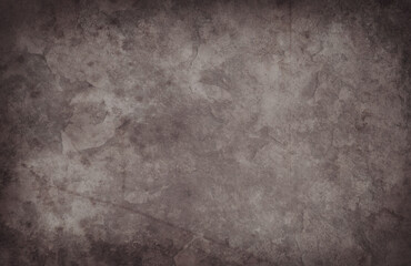 old brown grunge background texture with antique or vintage vignette border and marbled distressed old sandstone wall design