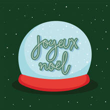 Joyeux Noel Snow Globe
