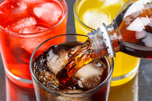 Pouring Cola Drink Drinks Lemonade Softdrinks In A Glass