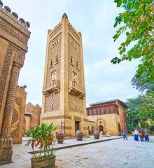 Wall Mural - Moroccan minaret of Manial Palace mosque, Cairo, Egypt