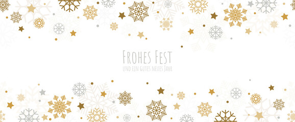 Wall Mural - seamless snow fall banner background