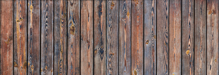 Sticker - weathered wooden planks with paint flakes