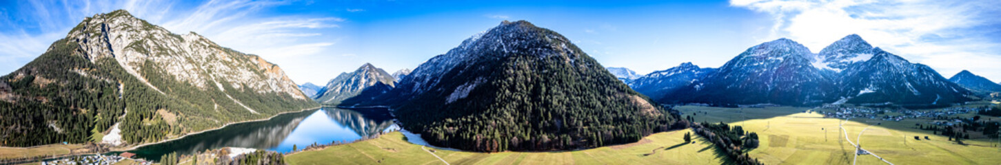 Sticker - landscape at the lake Heiterwanger See in Austria