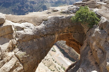 Wall Mural - The natural wonder Ras-ıl Hacar, Botan brook canyon. Botan is a tributary of the Tigris River. Siirt - TURKEY