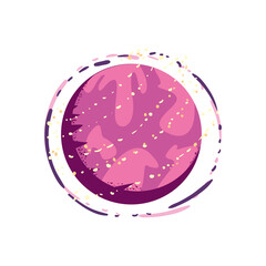 Wall Mural - pretty pink planet