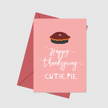 Happy Thanksgiving Cutie Pie Card