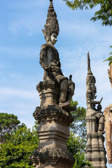 Wall Mural - temple with statues