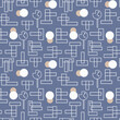 Abstract seamless pattern of geometric shapes. Modern organic print for textiles, fabric, wrapping paper, wallpaper, web, etc