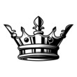 © liubov - Illustration of king crown in monochrome style. Design element for logo, emblem, sign, poster, t shirt. Vector illustration