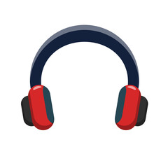 Wall Mural - headphone vector illustration with flat style isolated on white background. headphone icon