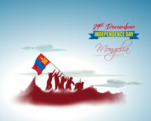 Vector Illustration Of Happy Mongolia Independence Day