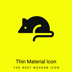 Wall Mural - Animal Testing minimal bright yellow material icon