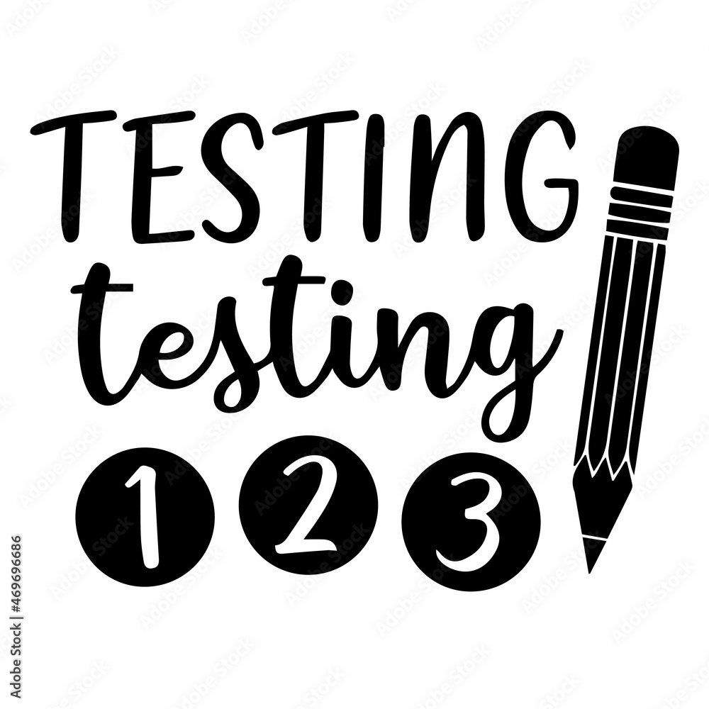 testing testing 123 logo lettering calligraphy,inspirational quotes ...
