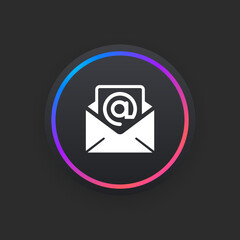 Canvas Print - Business Email -  UI Icon