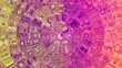 Abstract soft multicolored circle pattern, background, banner. 16:9.