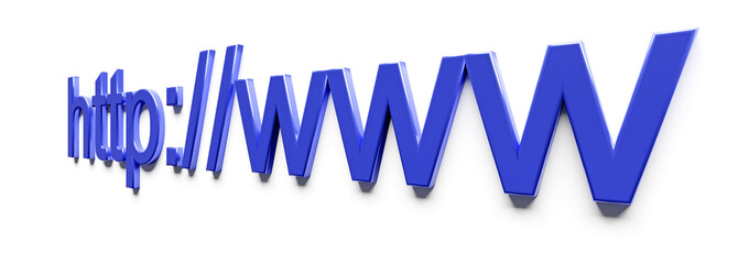 Internet web address http www in search bar of browser