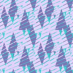 Christmas background vector seamless pattern of stylized Christmas trees. Wallpaper for wrapping paper, invitations, paper and cards, website backgrounds. New Year and Christmas festive forest conifer