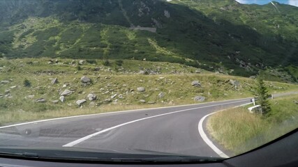 Wall Mural - The transfaragasan road in the carpathian of romania