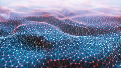 Wall Mural - cloud computing abstract background network connection