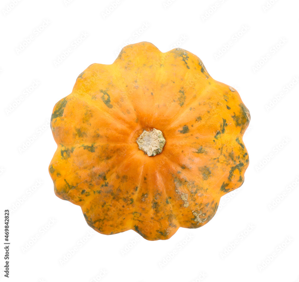 Fresh pumpkin isolated on white background