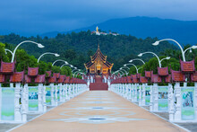 Ho Kham Luang Pavilion At Royal Park Rajapruek In Chiang Mai, Thailand