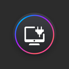 Sticker - Plug Computer -  UI Icon