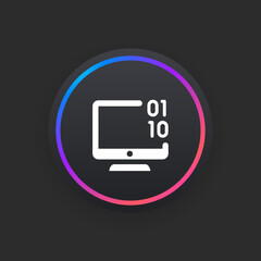 Wall Mural - system coding - ui icon