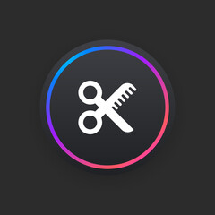 Canvas Print - Barber -  UI Icon