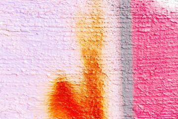 Wall Mural - A fragment of colorful graffiti painted on a wall. Abstract urban background.