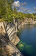 Marble quarry at Ruskeala Mountain park near Sortavala. Republic of Karelia. Russia
